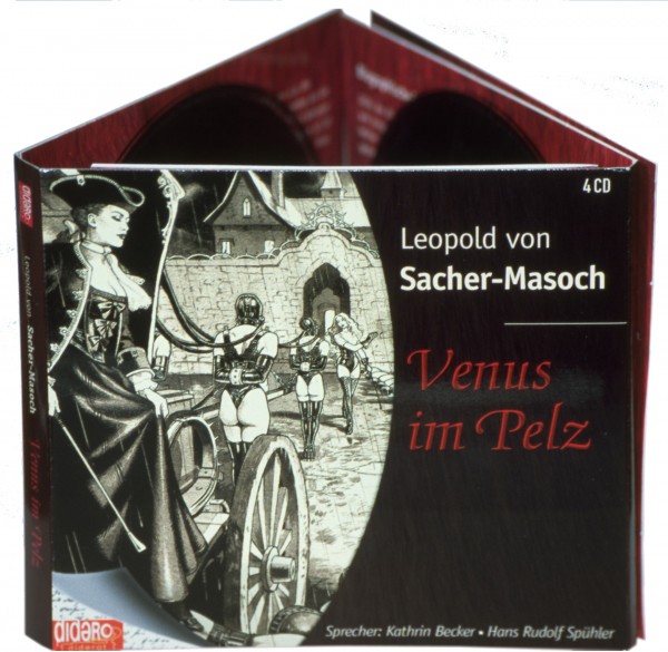 Venus im Pelz Kartonage für 4 CDs, Cover von Sarday